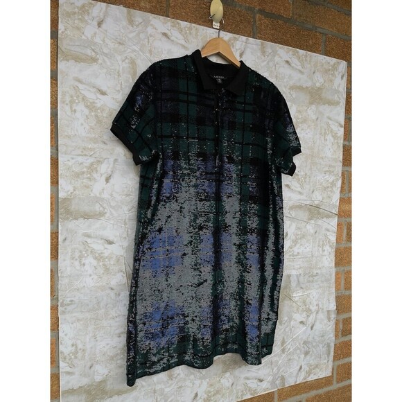 Lauren Ralph Lauren black label
Plus Size Sequined Plaid Polo Dress size 2X - Picture 3 of 11